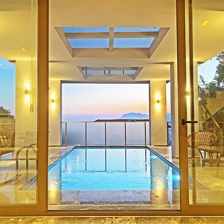 Villa With A Private Heated Pool, Jacuzzi, Overlooking Spectacular Views Of The Sea Каш Экстерьер фото