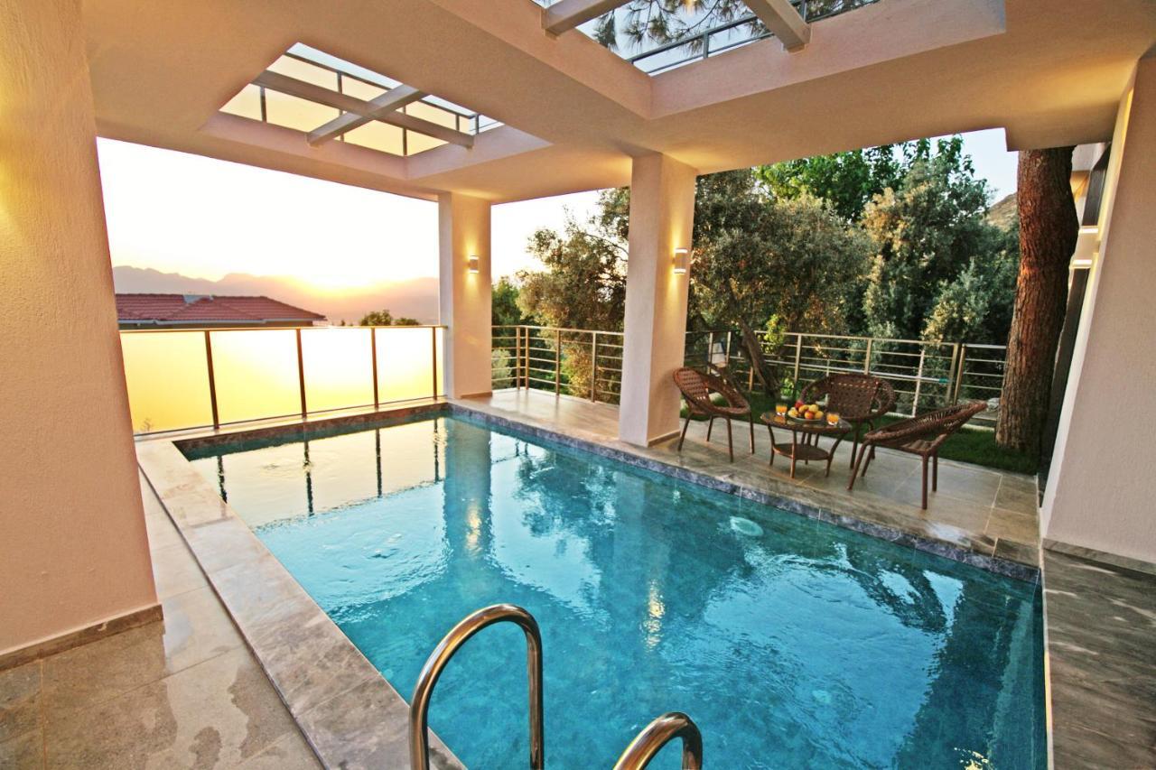 Villa With A Private Heated Pool, Jacuzzi, Overlooking Spectacular Views Of The Sea Каш Экстерьер фото