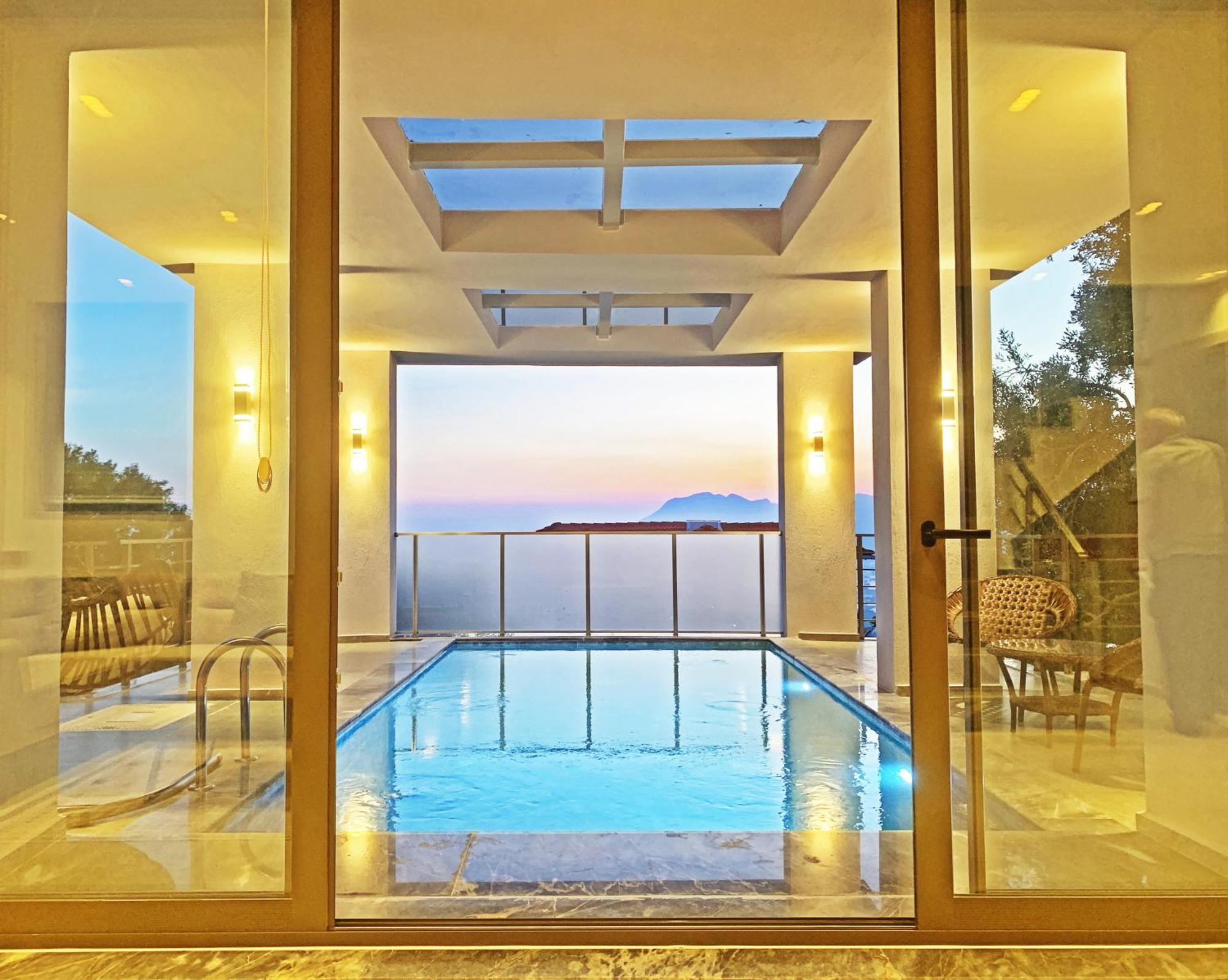 Villa With A Private Heated Pool, Jacuzzi, Overlooking Spectacular Views Of The Sea Каш Экстерьер фото