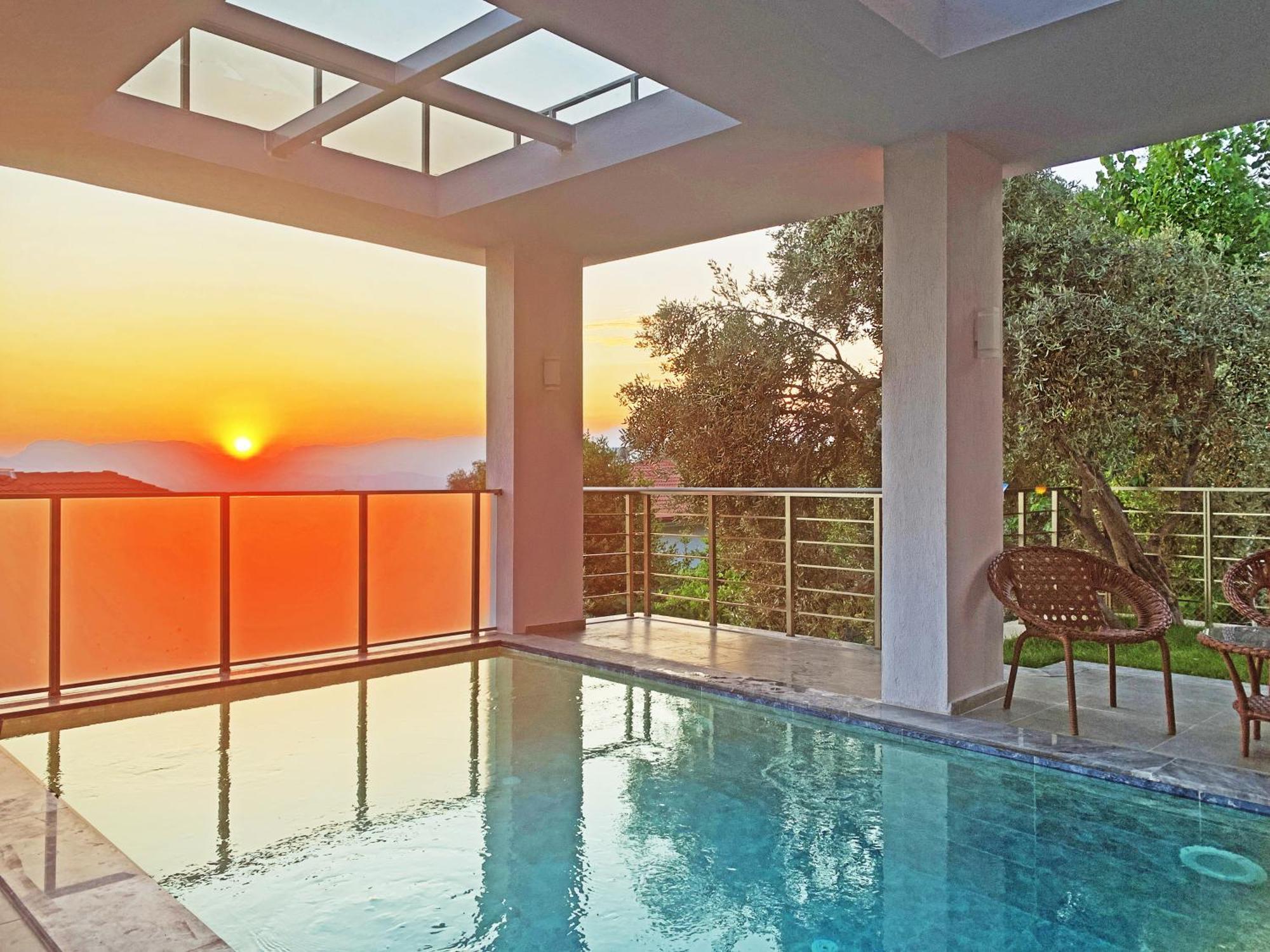 Villa With A Private Heated Pool, Jacuzzi, Overlooking Spectacular Views Of The Sea Каш Экстерьер фото